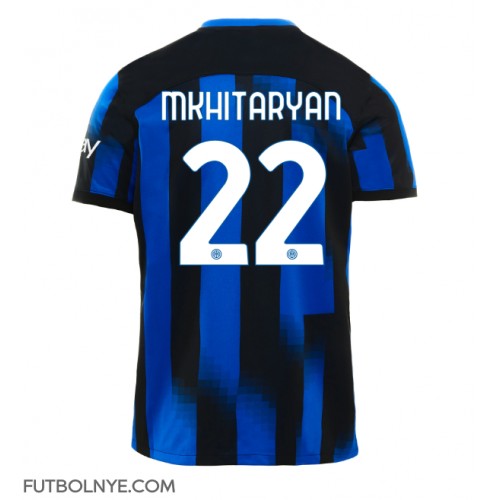 Camiseta Inter Milan Henrikh Mkhitaryan #22 Primera Equipación 2023-24 manga corta